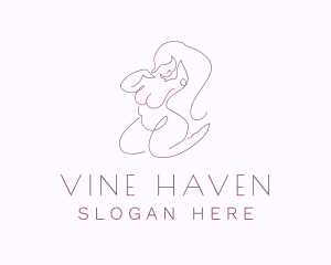 Purple Sexy Plus Size  logo design