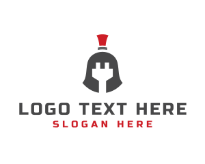 Electrical - Electric Plug Helmet logo design