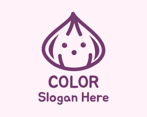 Cute Purple Onion Logo