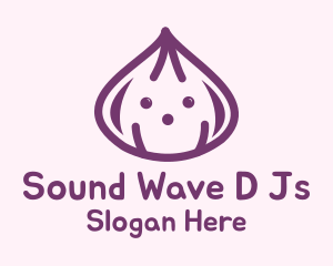 Cute Purple Onion Logo