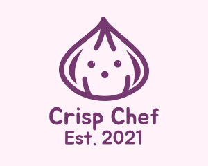 Cute Purple Onion logo design