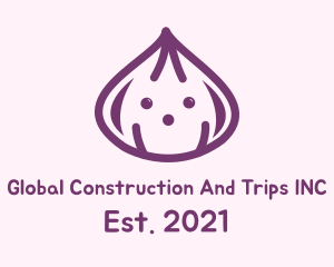 Harvest - Cute Purple Onion logo design