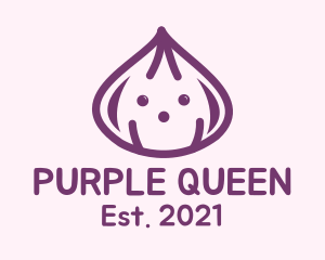 Cute Purple Onion logo design