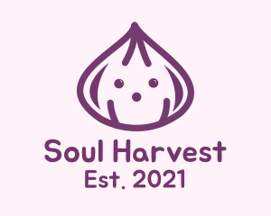 Cute Purple Onion logo design