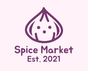 Cute Purple Onion logo design