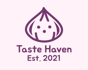 Cute Purple Onion logo design