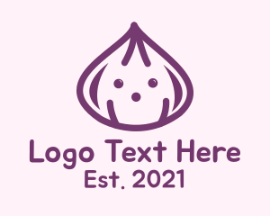 Ingredient - Cute Purple Onion logo design