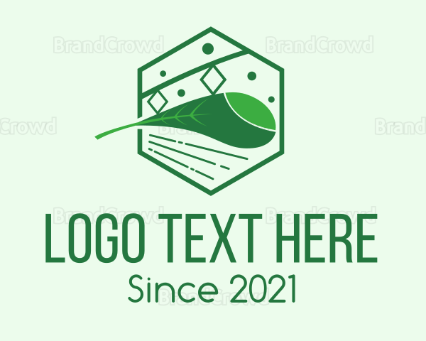 Eco Friendly Train Leaf Logo