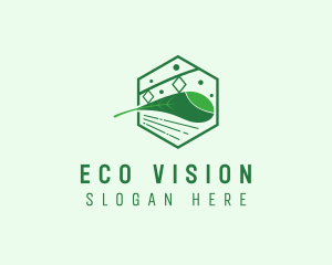 Eco Friendly Train Railway logo design