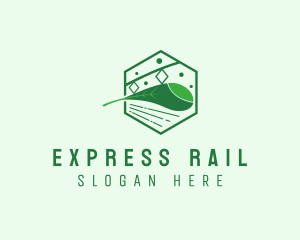 Eco Friendly Train Railway logo design