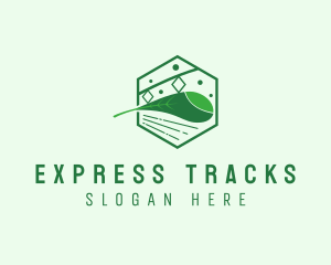 Eco Friendly Train Railway logo design