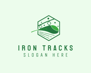 Eco Friendly Train Railway logo design