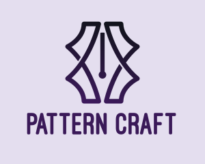 Fancy Pen Pattern  logo design