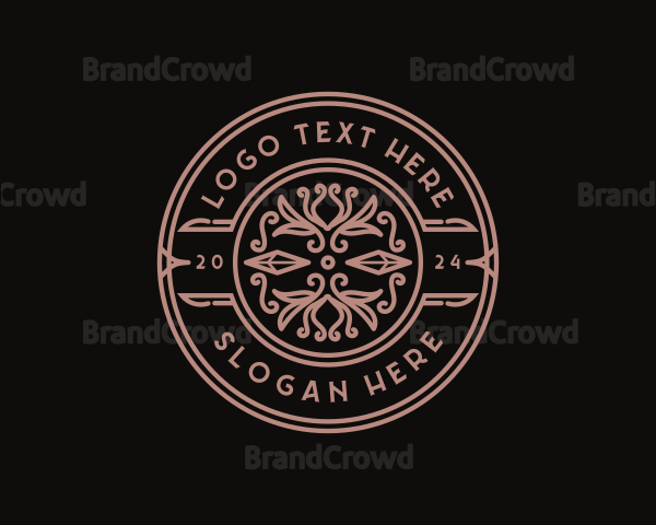 Luxury Floral Crest Logo