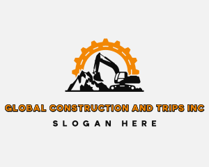 Excavation - Heavy Equipment Mining logo design