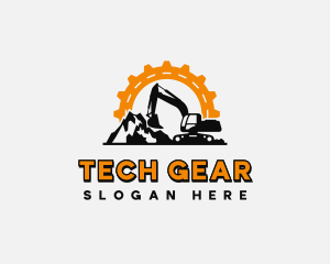 Heavy Equipment Mining logo design
