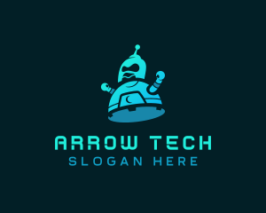 Digital Tech Robot logo design