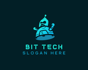 Digital Tech Robot logo design