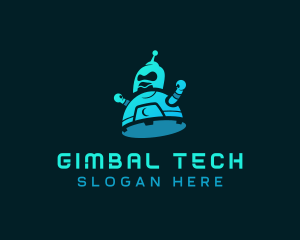 Digital Tech Robot logo design