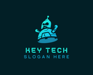 Digital Tech Robot logo design