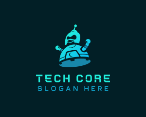 Digital Tech Robot logo design