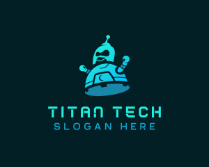 Digital Tech Robot logo design