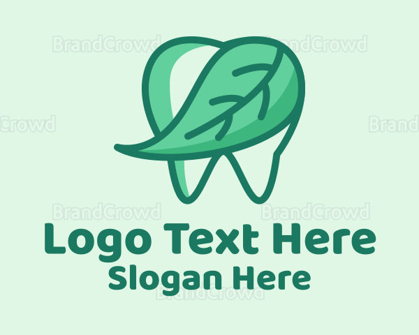 Dental Health Mint Tooth Logo