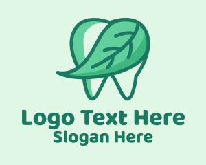 Toothbrush - Dental Health Mint Tooth logo design