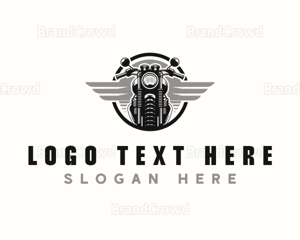 Biker Motorcycle Rider Logo