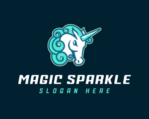 Unicorn - Gamer Unicorn Horse logo design