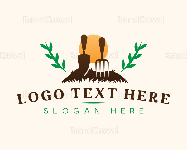 Garden Trowel Landscaping Logo