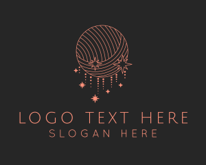 Skein - Pink Yarn Tailoring logo design