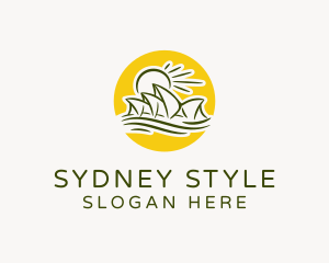 Sydney - Sunny Sydney Opera House logo design