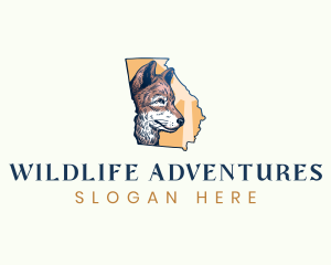 Georgia Wolf Wildlife logo design