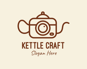 Kettle - Brown Camera Kettle logo design