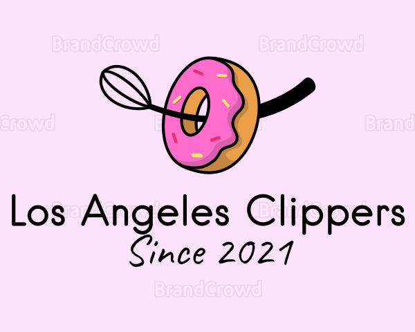 Donut Baking Whisk Logo