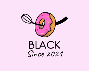 Snack - Donut Baking Whisk logo design