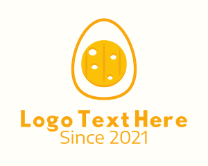 Dairy - Cheese Egg Yolk logo design