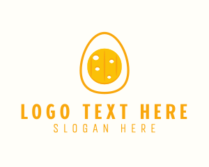 Gouda Cheese - Cheese Egg Yolk logo design