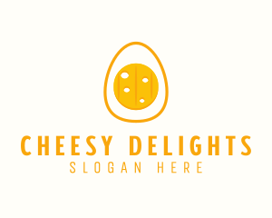 Cheesy - Cheese Egg Yolk logo design