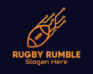 Rugby - Rugby Ball Tech logo design