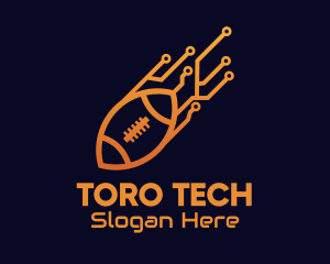 Rugby Ball Tech logo design