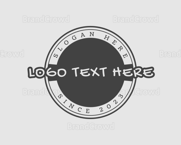 Retro Graffiti Wordmark Logo