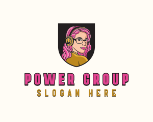 Esports Woman Gamer Logo