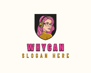 Esports Woman Gamer Logo