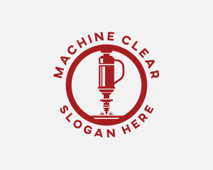 Laser Machine Ironwork logo design