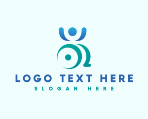 Therapy - Wheelchair Disability Empowerment logo design