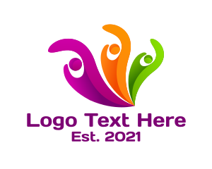 Social - Modern Charity People logo design