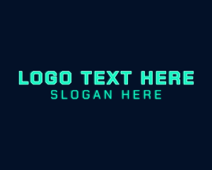 Enterprise - Modern Futuristic Neon Shop logo design