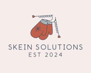 Skein - Knit Winter Clothes logo design